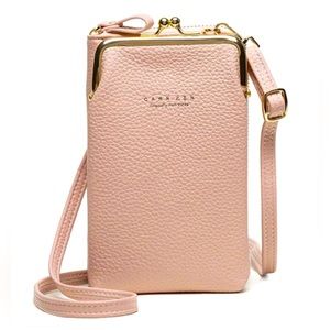 🌸S•A•L•E🌸 Carr Ken Originally from Korea PINK/Peach Crossbody Wallet ~ NWOT!